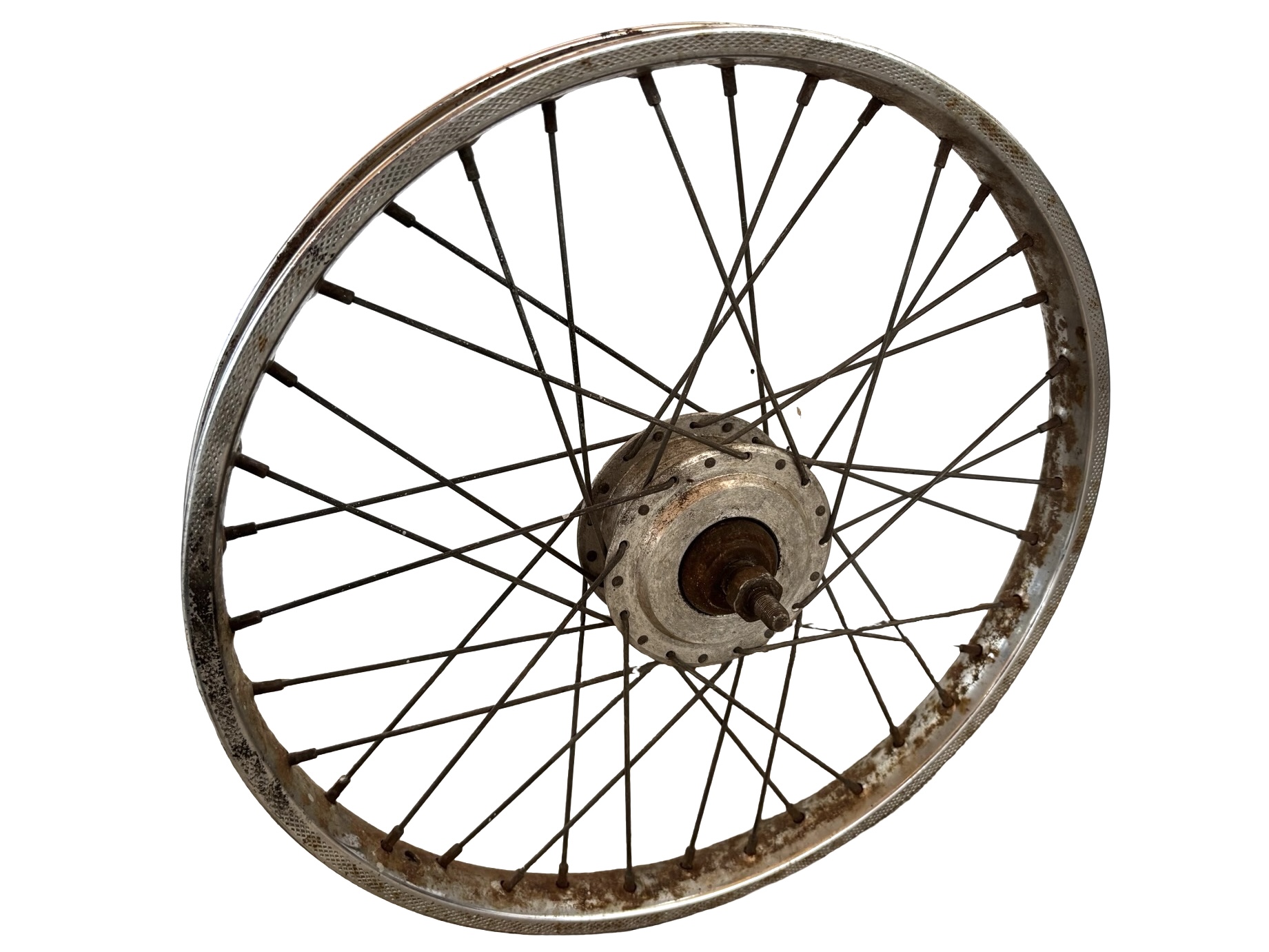 17 Inch spaakwiel voorzijde Puch Maxi N