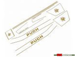 Sticker set gold complete Puch Monza SDP