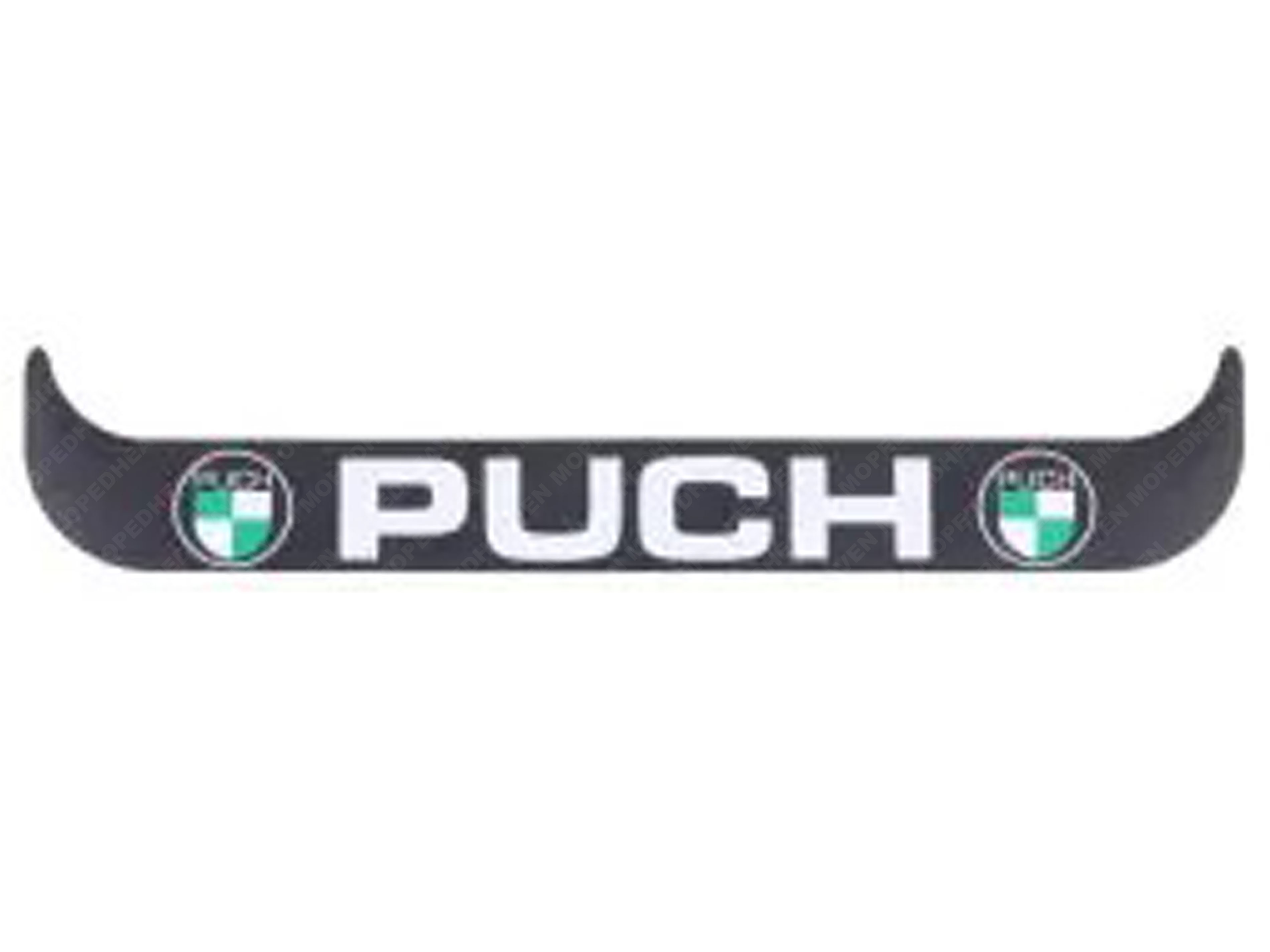 Aufkleber Kennzeichenhalter Schwarz Horizontal Puch Logo