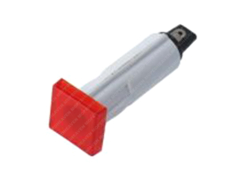 Controlelamp Rood - Vierkant 6 Volt Universeel