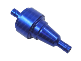 Benzinfilter Aluminium CNC Zerlegbar! Blau Universal