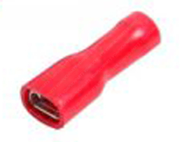 Flachsteckerhülse Isoliert Rot 4.8mm A-Qualität! Universal