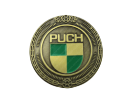 Emblem Puch Logo Gold Emaille 47mm RealMetal