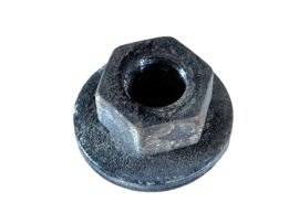 Bevestiging Moer + Ring Achterbrug Origineel! Tomos 4L