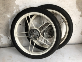 17 Inch Stervelg set wit Origineel! Puch Maxi P1