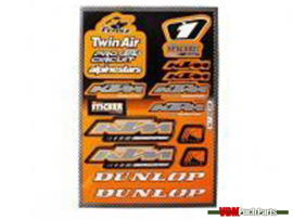 Sticker set 23cm x 33cm Twin Air / KTM