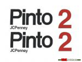 Sticker set tank zwart / rood Puch Pinto 2 JCPenny