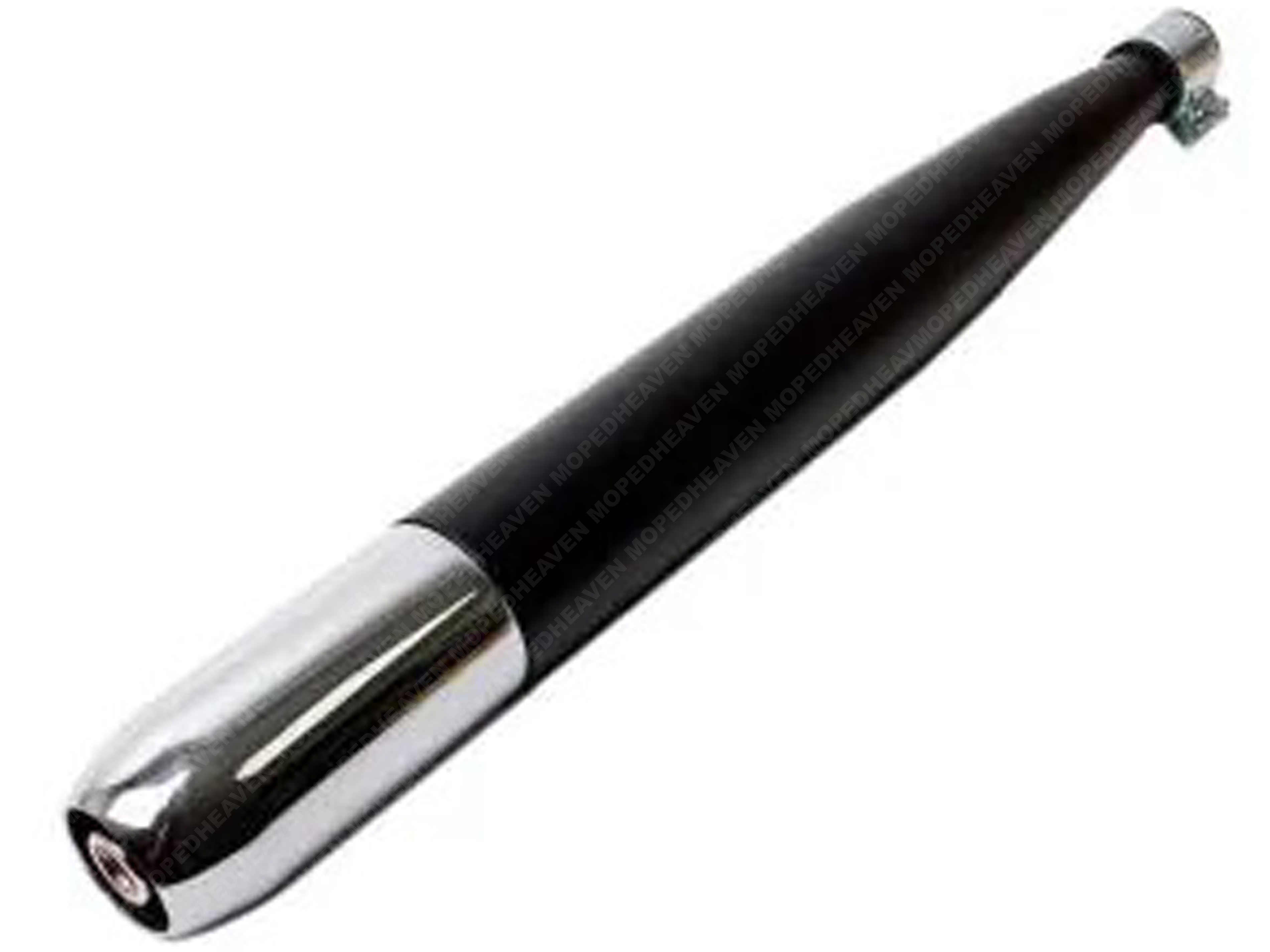 Auspuffdämpfer Schwarz - Chrom 550mm - 28mm Universal