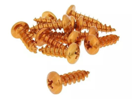 Screw set Crosshead 5mm x 20mm Anodized Orange 12-Pieces Universal