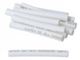 Shrink tubes White 3.5mm x 40mm 10-Pieces