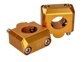 Handlebar clamp adapter set Fatbar! 22mm > 28,6mm Gold Doppler universal