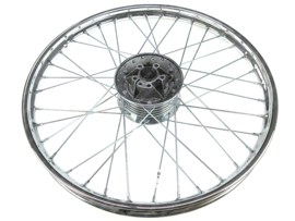 Spoke wheel 19 Inch 1.40 Chrome Rear side Remake A-Qaulity! Tomos 2L / 3L / Puch MV / VS / MS / Etc