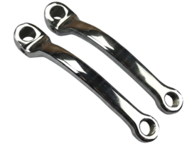 Pedal crank shaft arm set (Chrome Puch Maxi)