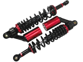 Shock absorber set Sport adjustable Black / Red 360mm Puch Maxi