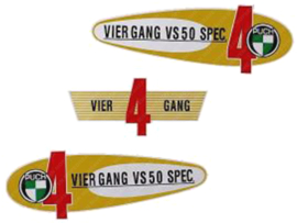 Aufkleber Satz Tank Viergang Puch VS50