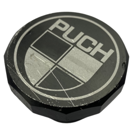 Tankdop met logo zwart Puch Maxi S / N