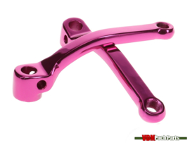 Pedal crank shaft arm set pink A-Qaulity Puch Maxi