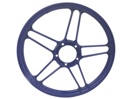 5 Star Alloy Cast Wheel 17 Inch Powdercoated Blue 17 x 1.35 Puch Maxi