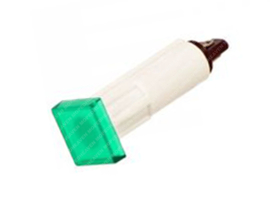 Controlelamp Groen - Vierkant 6 Volt Universeel