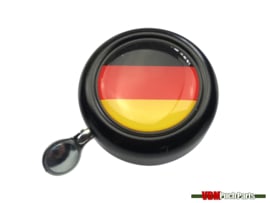 Bel Duitsland zwart dome sticker
