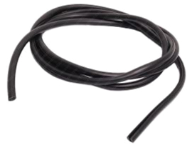 Zierlijste Gummi Schwarz 2 Meter Universal