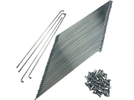Speichen Satz Verzinkt 3mm x 190mm - 90 Grad 36-Stück Puch Maxi