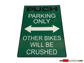 Sticker Puch Parking Only (Green)