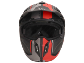 Helm Fighter MT Streetfighter SV Matt Schwarz - Rot