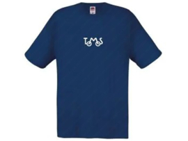 T-shirt Blauw - Wit Tomos