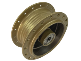 Hub Front Spokewheel Powdercoated Gold (RAL 1036) Puch Maxi