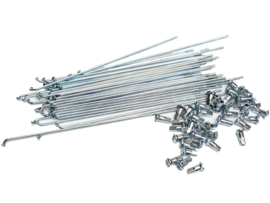 Speichen Satz 17 Zoll Felge Verzinkt 3mm - 166mm - 120 Grad 36-Stück Puch VZ50