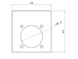 Base Spacer Blind 50cc > 74cc Cylinder 0.70mm VDMRacing Puch Maxi