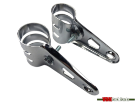 EBR headlight hook set chrome 40mm