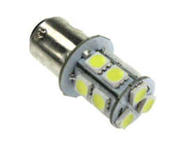 Lampe 6 Volt BA15s LED 4 SMD (Weiß)