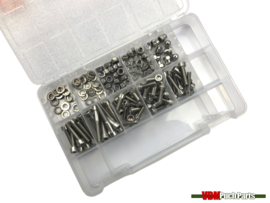 Assortiment bolts/nuts/rings allen M6 RVS 150-Pieces