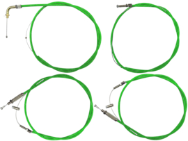 Kabel set Neon Groen compleet 4-Delig Puch Maxi