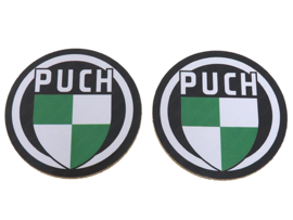 Onderzetters set met Puch Logo 2 delig (95mm)