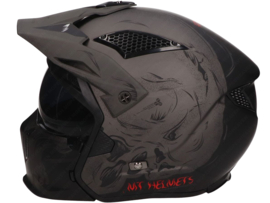 Helm Fighter MT Streetfighter SV Darkness Schwarz - Grau