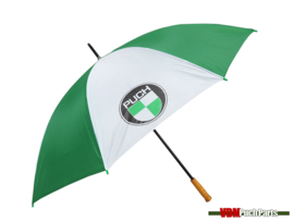 Umbrella with Puch logo 130cm (White/Green)
