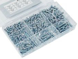 Assortiment set Cilinderschroeven met Zaagsleuf M5 - M6 DIN 84 400-Delig