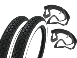 17 inch 2.75 Anlas NR-7 banden set (White wall)