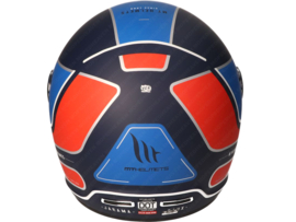 Helm Integral Retro MT Jarama SV Baux Matt Blau - Rot - Silber