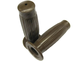 Handle grips set 22mm - 24mm 130mm Dark brown PVC Universal