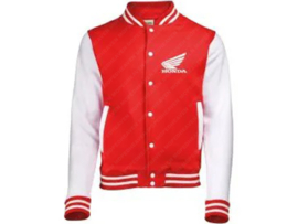 Baseball Jacket Rood - Wit Honda