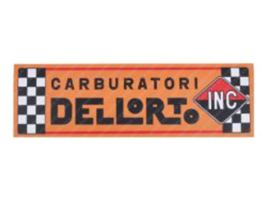 Sticker Oranje 180mm x 55mm Dellorto
