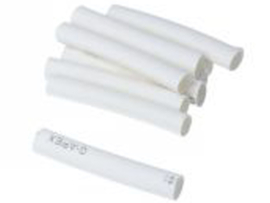 Shrink tubes White 5.0mm x 40mm 10-Pieces