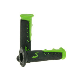 Handle grip set 22mm - 24mm 125mm Black / Green Sport Universal