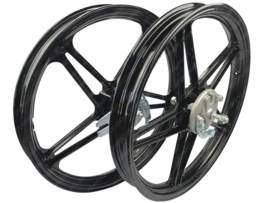 Wheel set 17 Inch x 1.60 Black model as Bernardi / Mozzi Puch Maxi