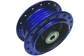 Naaf Voorwiel Spaakvelg Gepoedercoat Candy Blauw Puch Maxi