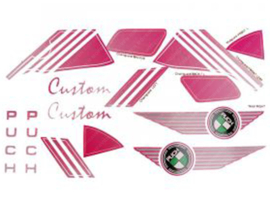 Aufkleber Satz Rosa Puch Custom